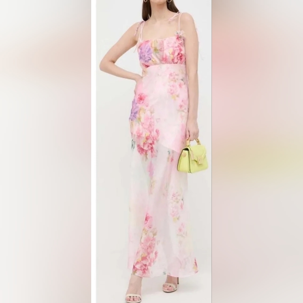 For Love And Lemons Lisa Organza Maxi Dress